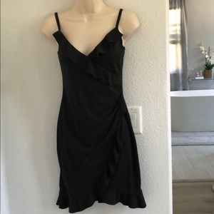 Italy Black comfortable dress. Like new.polyester